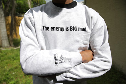 The Enemy Is Big Mad Crewneck-Sweatshirt-Unisex-Christianity