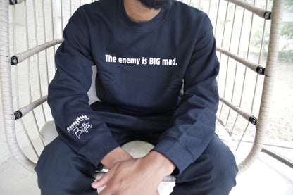 The Enemy Is Big Mad Crewneck-Sweatshirt-Unisex-Christianity