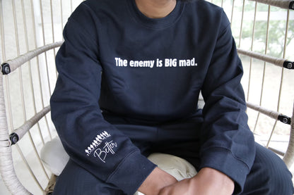 The Enemy Is Big Mad Crewneck-Sweatshirt-Unisex-Christianity