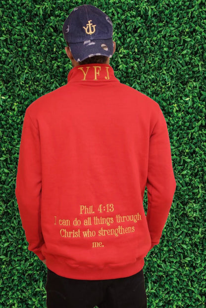 Philippians 4:13 - Bible Verse Zip-Up Sweater - Christian Sweater - Christianity - Limited Edition