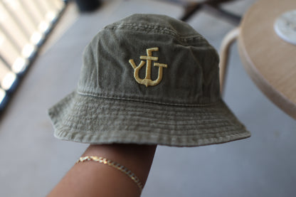 YFJ - YassForJesus Bucket Hat with Logo - Jesus is Your Anchor - Christianity