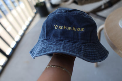 YFJ - YassForJesus Bucket Hat with Logo - Jesus is Your Anchor - Christianity