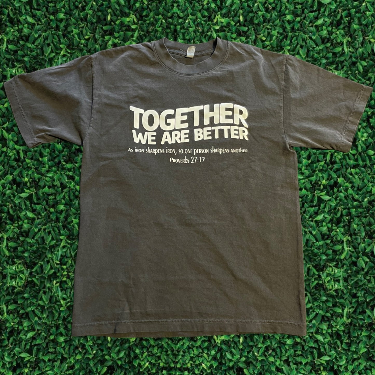 Together We Are Better - Unisex Crewneck Drop Top Sleeve T-Shirt - PROVERBS 27:17 - Women's Shirt - Christianity